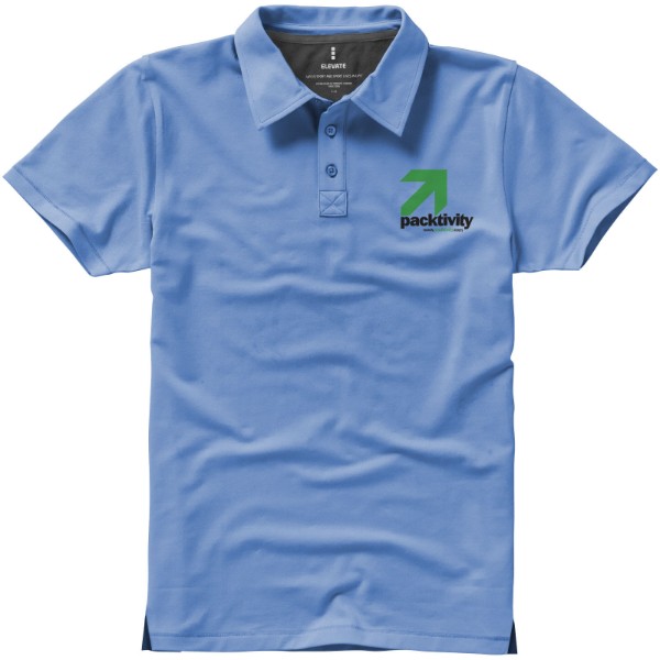 Polo stretch manches courtes homme Markham - Bleu clair / M