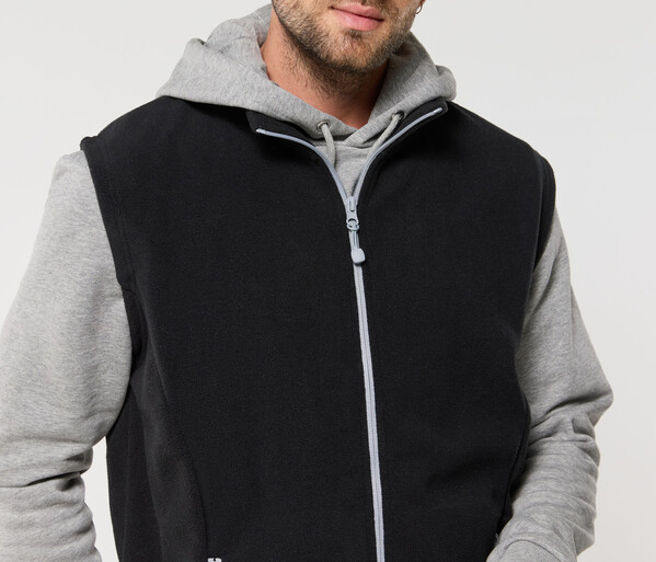 Bodywarmer polaire contrasté - GREY / 4XL
