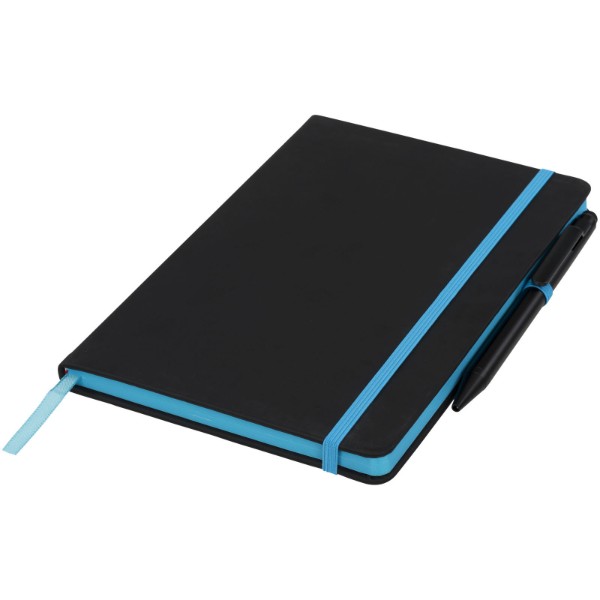 Carnet de notes M Noir Edge - Noir / Bleu