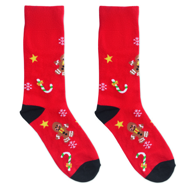 Pair of Christmas socks L Soc Large - Red