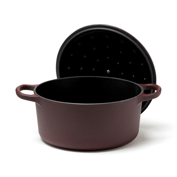 VINGA Monte enameled cast iron pot 5.5L - Burgundy