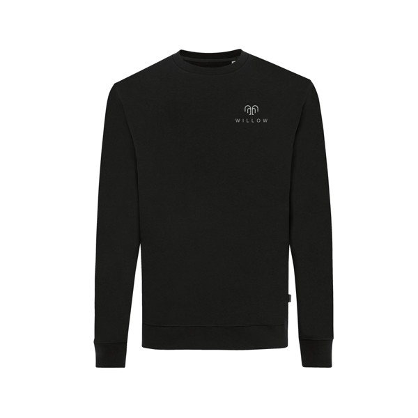 Sweater à col rond en coton recyclé Iqoniq Zion - Noir / L