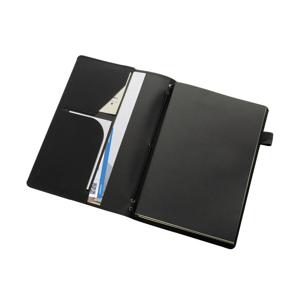 Taccuino 3in1 ricaricabile Daily Notes Binder in PU - Nero