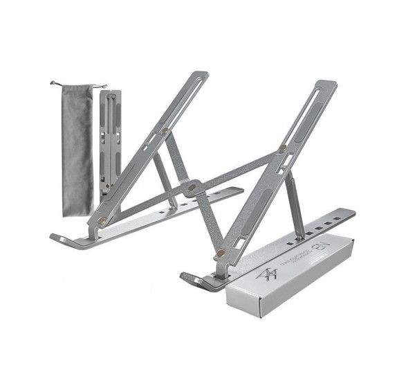 Aluminum folding laptop stand