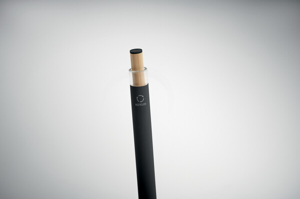 Recycled aluminium pen Bergamo ++ - Black