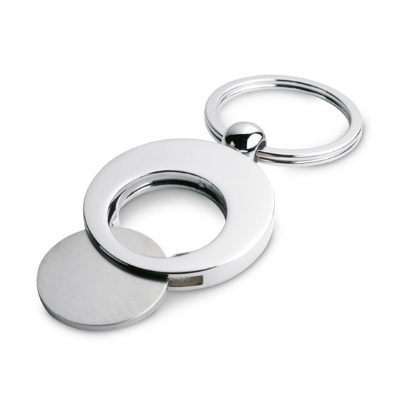 MB - Metal key ring with token Euring