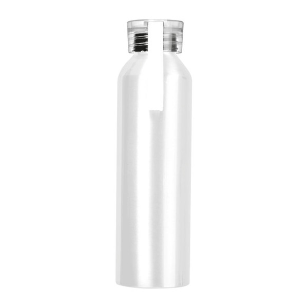 Recycled Aluminium Bottle with Cork 600 ml - White