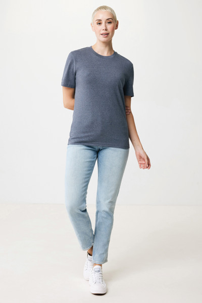 Iqoniq Manuel recycled cotton t-shirt undyed - Heather Navy / XL