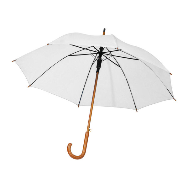 Automatic RPET Umbrella Hasselt - White