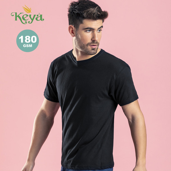 Camiseta Adulto Color "keya" MC180-OE - Negro / XXL