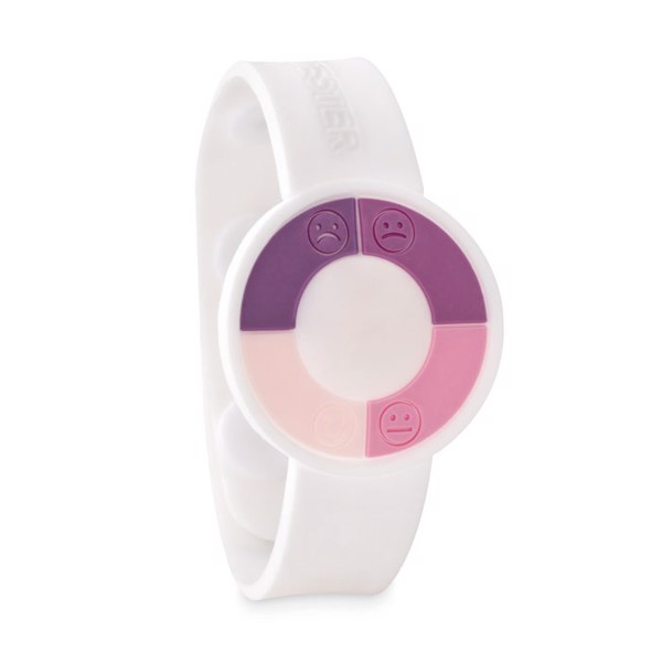 UV sensor watch in PVC Uv Check - White