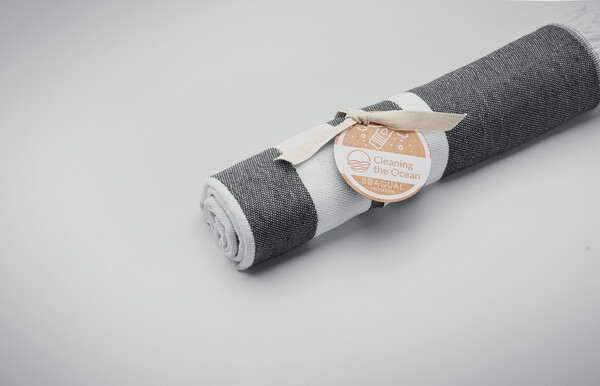 Serviette SEAQUAL® 70x140cm Mar - Gris