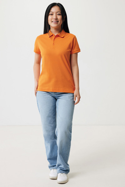 Dámské polo tričko IQONIQ Yosemite z recykl. bavlny - Oranžová / XXL
