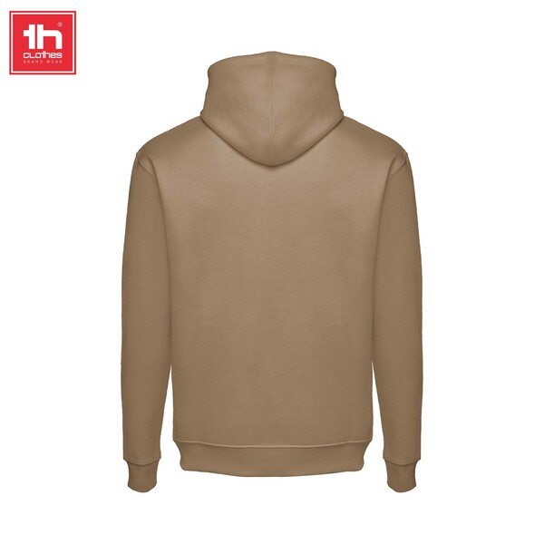 Sweatshirt com capuz - castanho claro