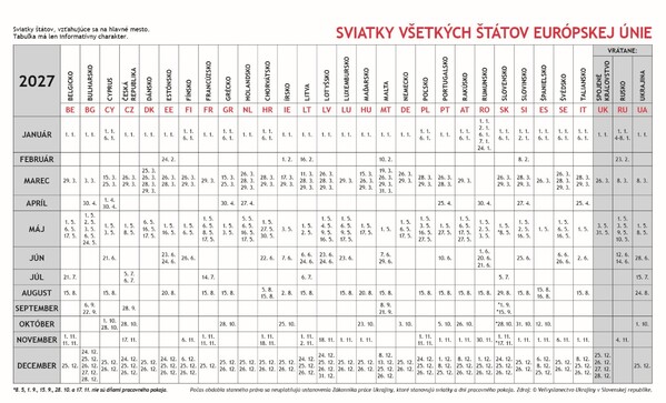 Stolový Kalendár Maxi 2027