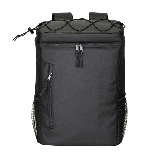 600D Polyester Insulated Backpack With Peva Lining - Black