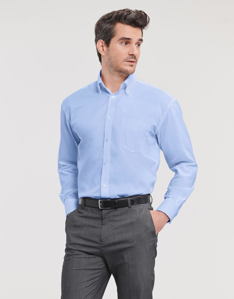 Ultimate Non-Iron Shirt Long Sleeve - White / M