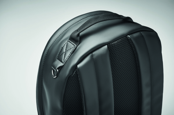 Laptop 15" soft PU backpack Bai Backpack - Black