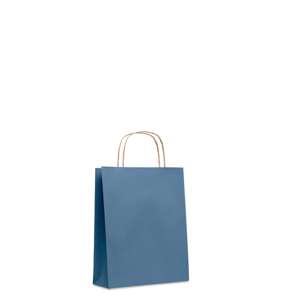 Sac en papier petit format Paper Tone S - Bleu