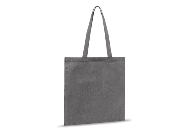 Shopping bag recycled cotton 38x42cm - Grey