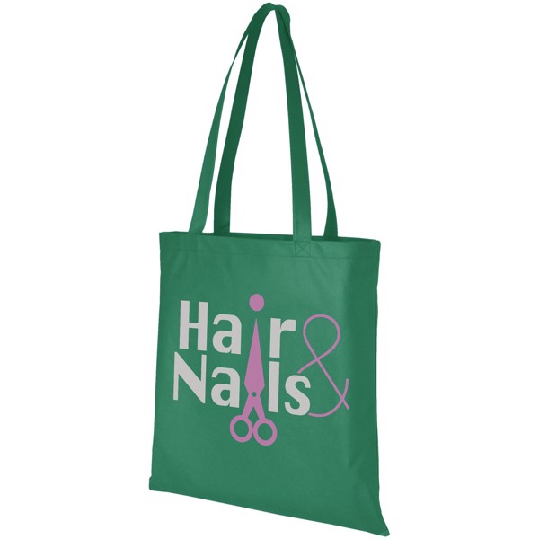 Zeus large non-woven convention tote bag 6L - Green