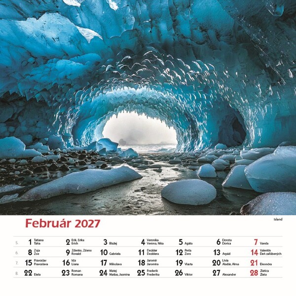 Nástenný Kalendár Svet Ticha 2027