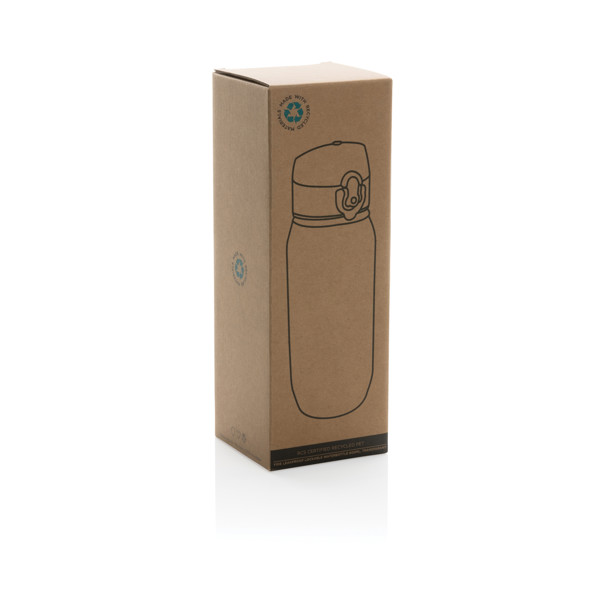 Yide lockable rPET sport bottle, 600ml - Transparent