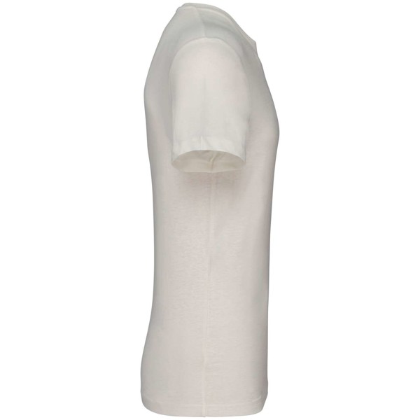 Eco-Friendly  Unisex Organic Cotton And Linen T-Shirt - Ivory / XL