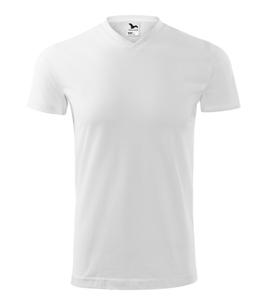 Tričko Unisex Malfini® Heavy V-Neck - Bílá / M