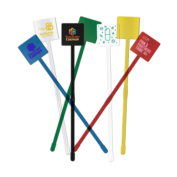 COCKTAIL STIRRER 190mm SPATULA END - Transparent / 