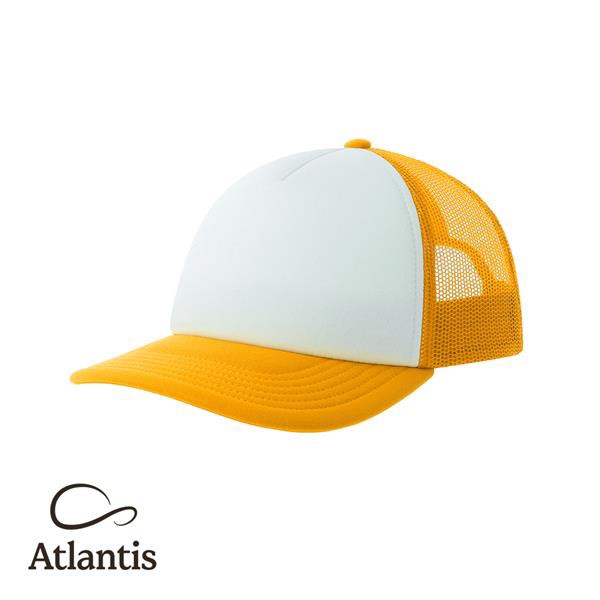 Boné Kid Rapper S, 100% Poliéster Reciclado - Branco E Amarelo