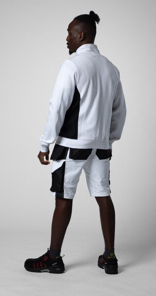 2129 Sweatshirt Full Zip White 4XL
