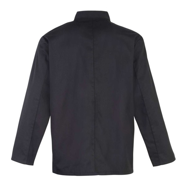 Chef's Long Sleeve Stud Jacket - Black / M