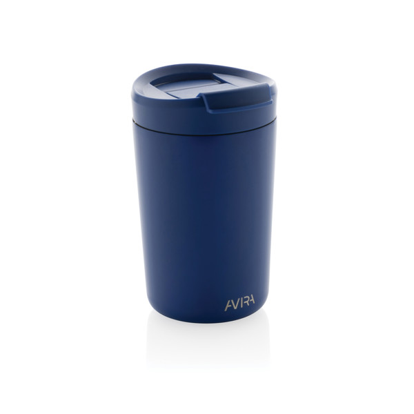Mug 300ml en acier recyclé RCS Avira Alya - Bleu Royal
