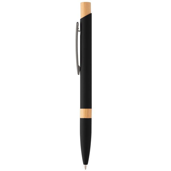 Reborn Designer Softy Stylo en aluminium recyclé - Noir / Jet d’encre 4 couleurs