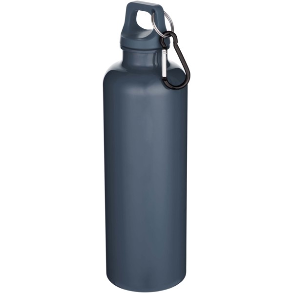 Bouteille d’eau Oregon de 750 ml en plastique recyclé uni certifié RCS avec mousqueton - Bleu hale