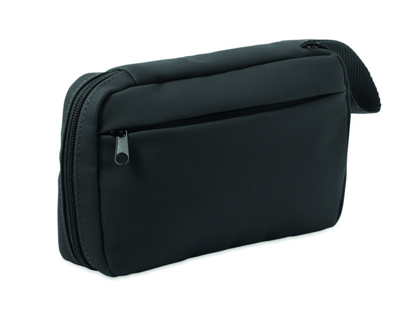 Toiletry bag 600D RPET Vanit - Black