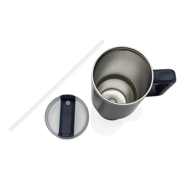 Mug 1.2L en acier recyclé RCS Peakflow - Bleu Marine