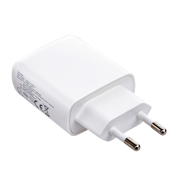 Chargeur USB GaN 2 ports TOMARES - blanc