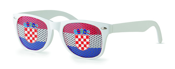 Zastava Fun sončna očala PC leče, dolžina 140 mm - Bela / modra