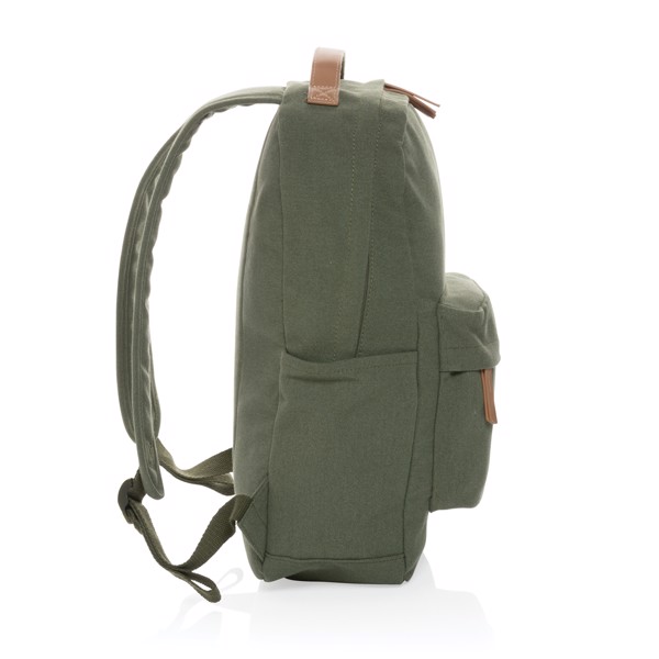 Impact AWARE™ 16 oz. recycled canvas backpack - Green