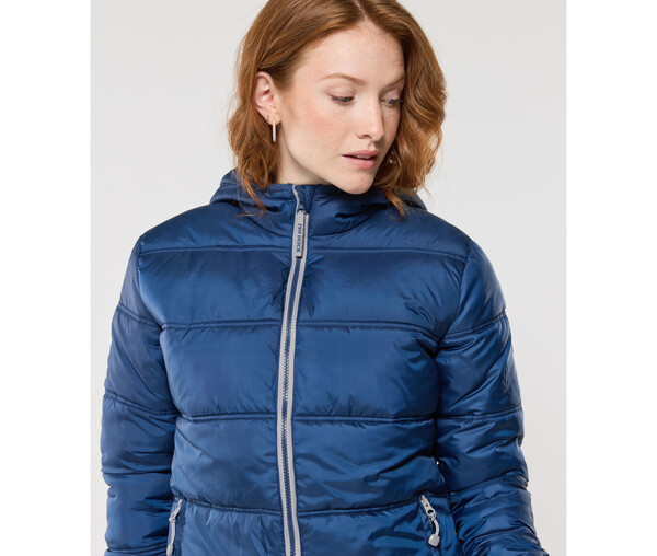 Doudoune femme avec capuche - BLACK / GREY / XXL