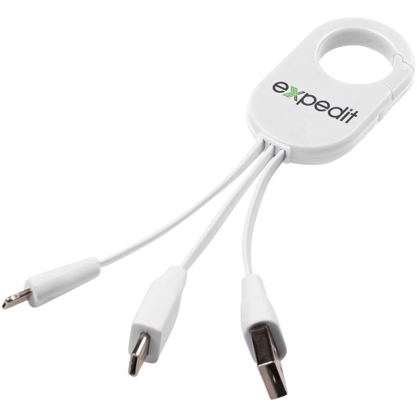 Troop 3-in-1 charging cable - White