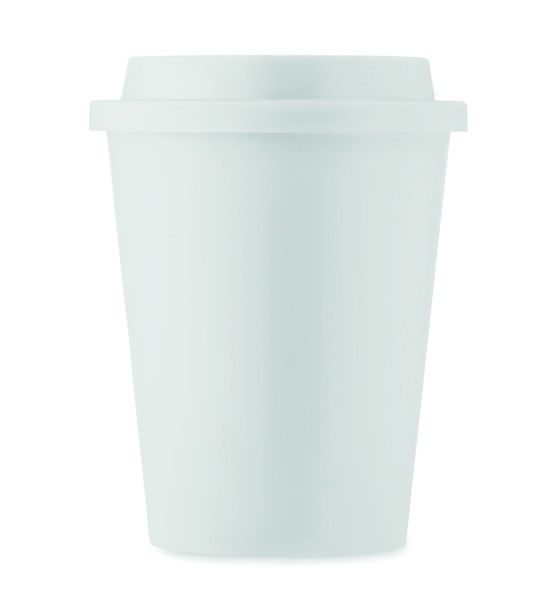 Sora dvostenski kozarec PP, 300 ml - Bela
