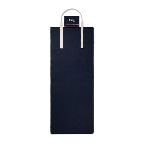 VINGA Volonne AWARE™ Strandmatte aus recyceltem Canvas - Blau / Off White