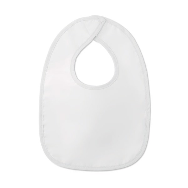 Baby bib in cotton Epi - White