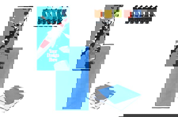 R-PET quick dry sports towel 40x80cm with pouch (200g/m²) sublimation - Yellow