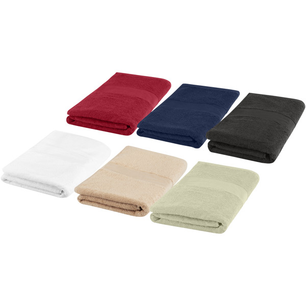 Asciugamano 30 x 50 cm in cotone da 450 g/m² Sophia - Beige