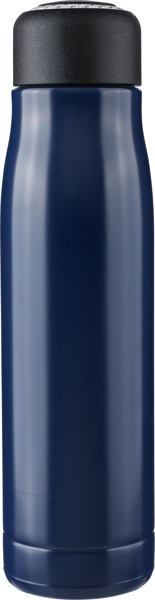 Gourde double paroi de 500 ml en acier inoxydable recyclé Solene - bleu