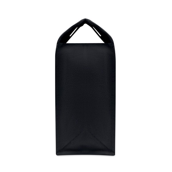 Organic shopping canvas bag Mercado Top - Black